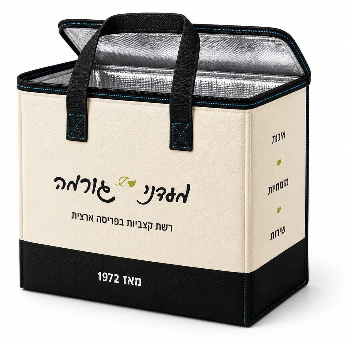 צידנית משפחתית ממותגת עם בידוד פנימי